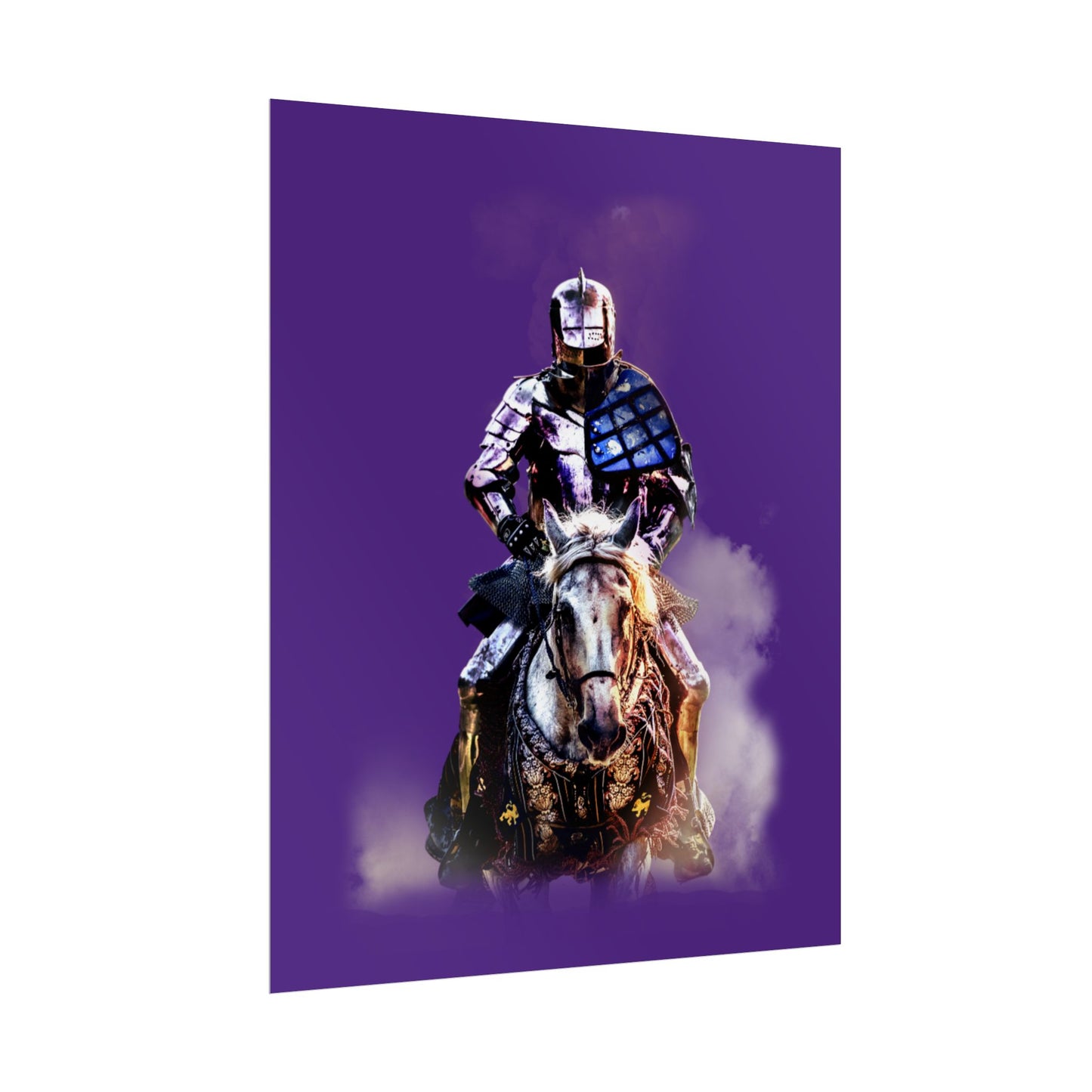 Poster - Medieval Knight on a Horse