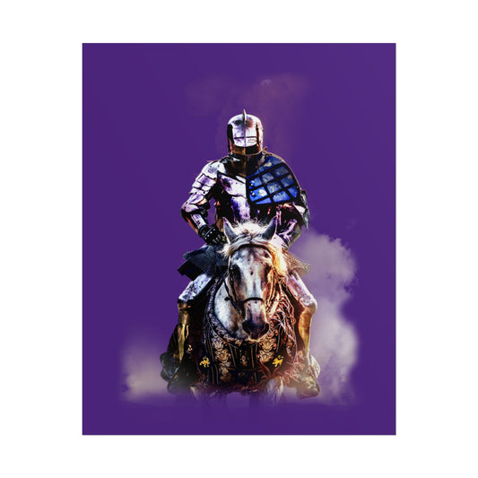 Poster - Medieval Knight on a Horse