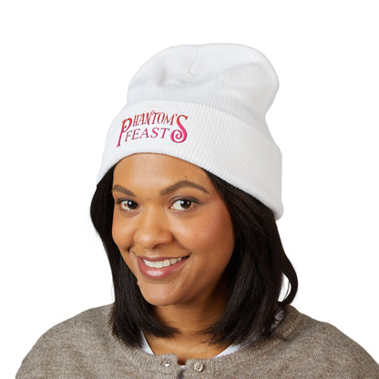 PHANTOM'S FEAST BEANIE - Embroidered Classic Cuffed Beanie, Cozy Winter Hat