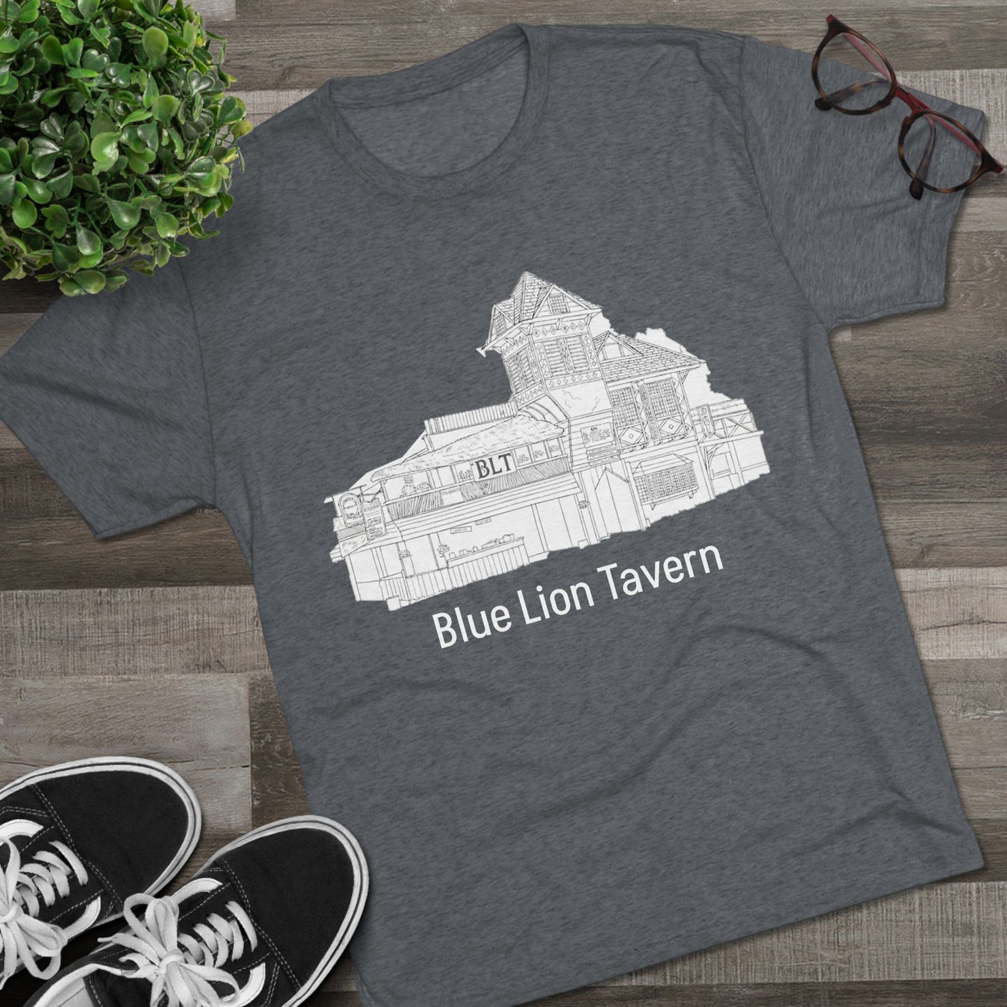 Blue Lion Tavern  Crew Tee