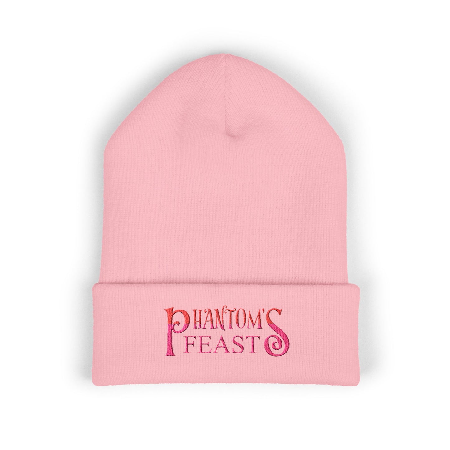 PHANTOM'S FEAST BEANIE - Embroidered Classic Cuffed Beanie, Cozy Winter Hat