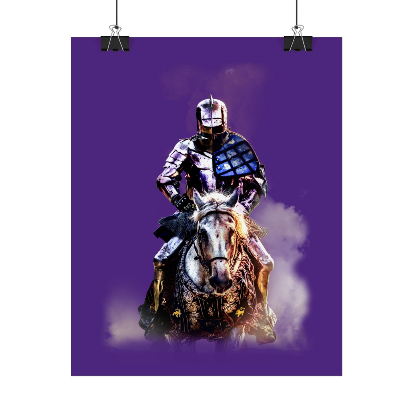 Poster - Medieval Knight on a Horse