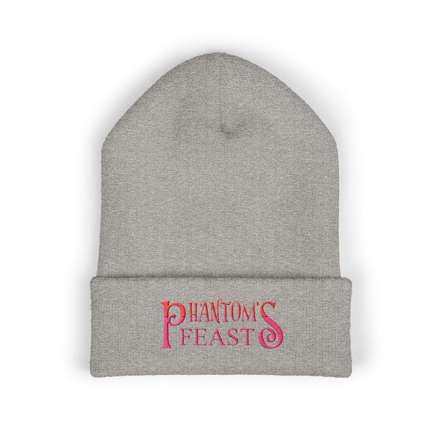 PHANTOM'S FEAST BEANIE - Embroidered Classic Cuffed Beanie, Cozy Winter Hat