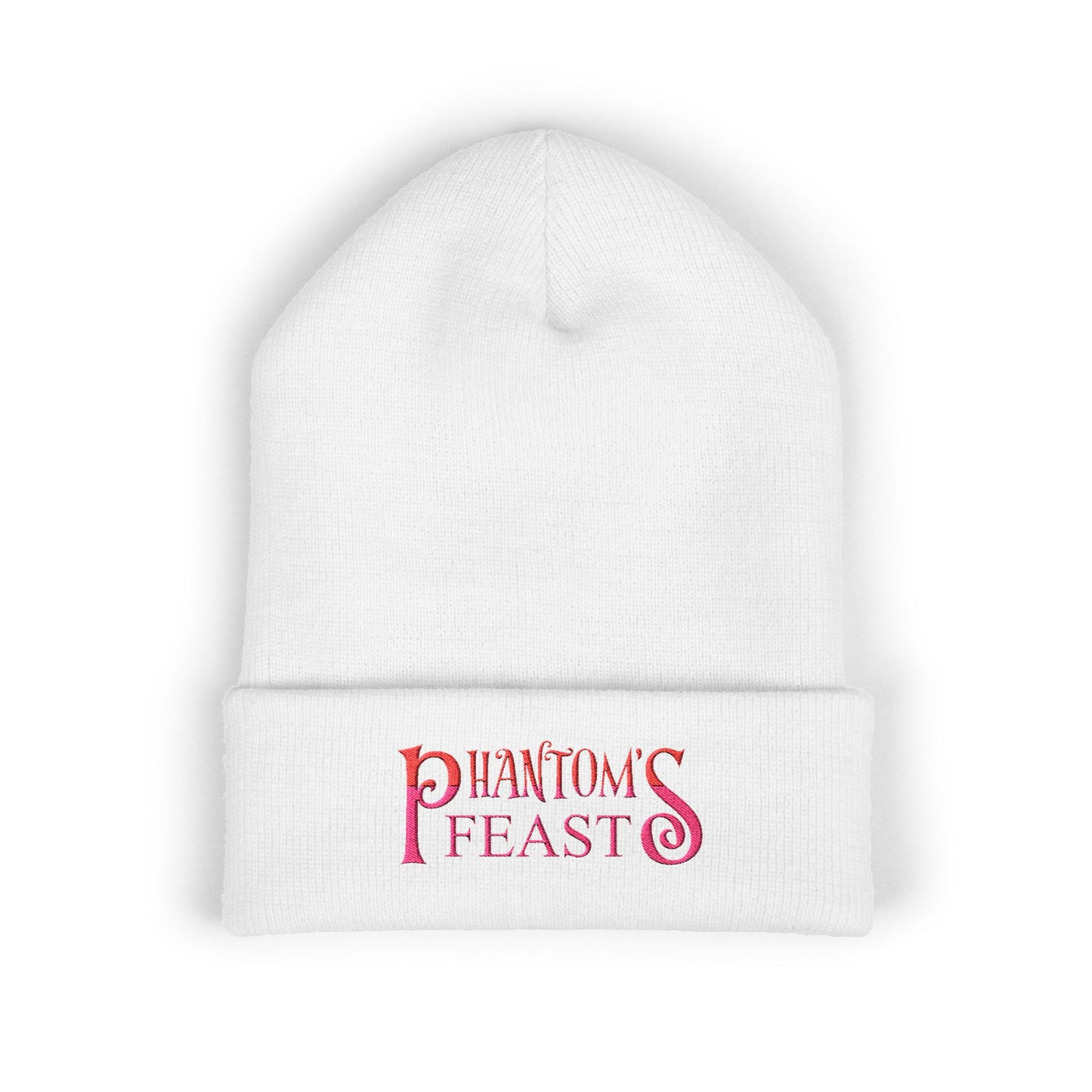 PHANTOM'S FEAST BEANIE - Embroidered Classic Cuffed Beanie, Cozy Winter Hat