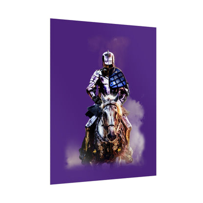 Poster - Medieval Knight on a Horse